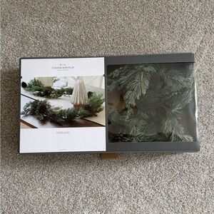 Threshold Evergreen Pine Holiday Garland in Deep Green